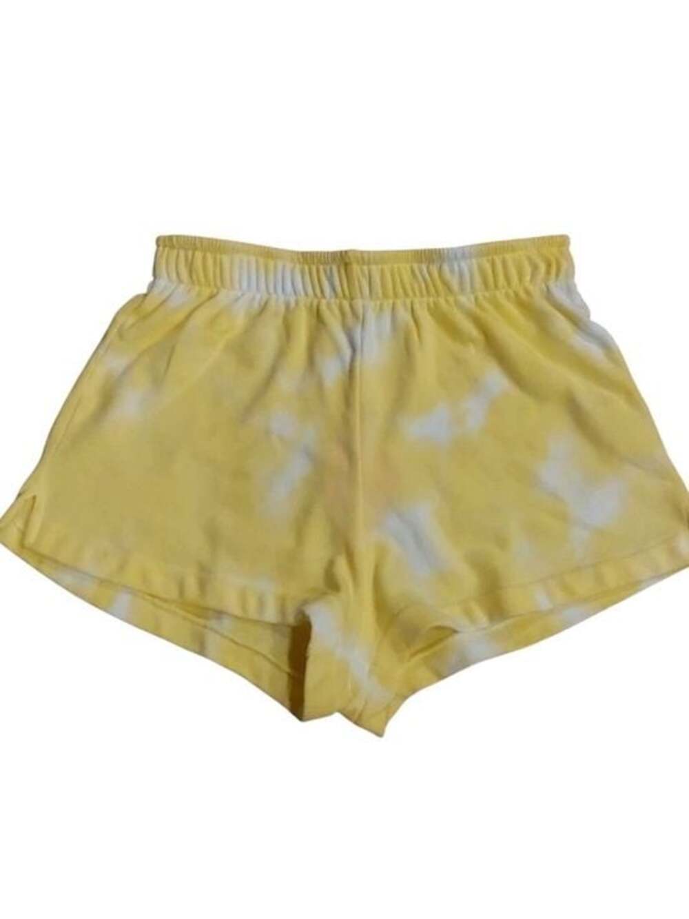 Wildfox Yellow Tie Dye Cotton Shorts Size Large